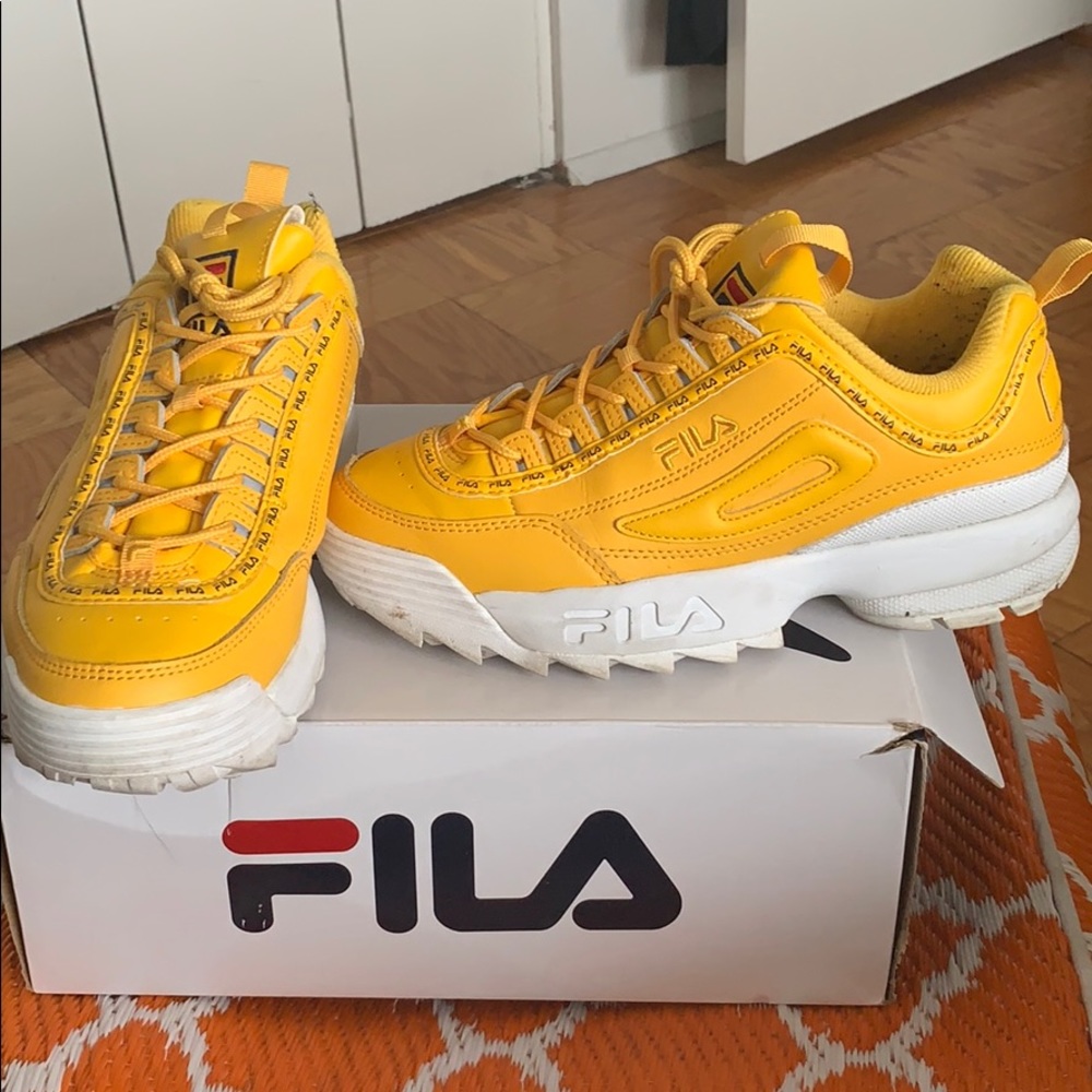 Yellow Fila Women’s Sneakers
